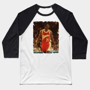 Dominique Wilkins - Vintage Design Of Basketball Baseball T-Shirt